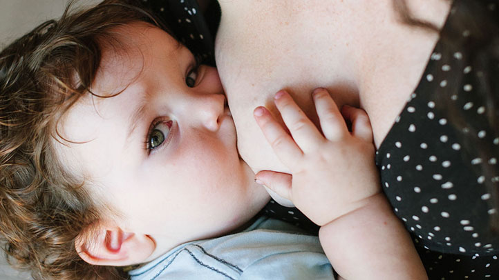 breastfeeding a toddler