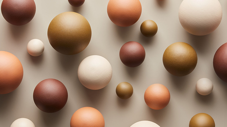 postpartum swelling, balls of different colors and sizes