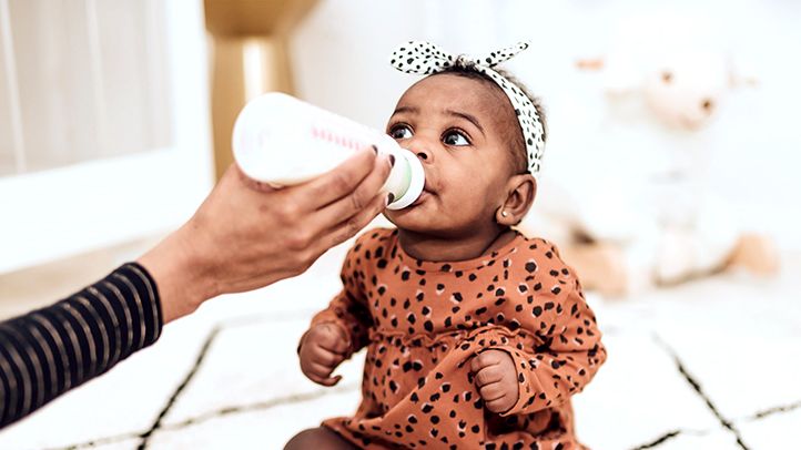 bottle feeding baby